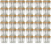 Le Parfait 125ml/gr Weckpotten Set (36x 125ml) | OP=OP VOORDEELSET | 36 Weckpotten van 125 ML | Premium A-kwaliteit | Robuust en Voedselveilig | Ideaal als voorraadpot, inmaakpot of conserveerpot | Made in France