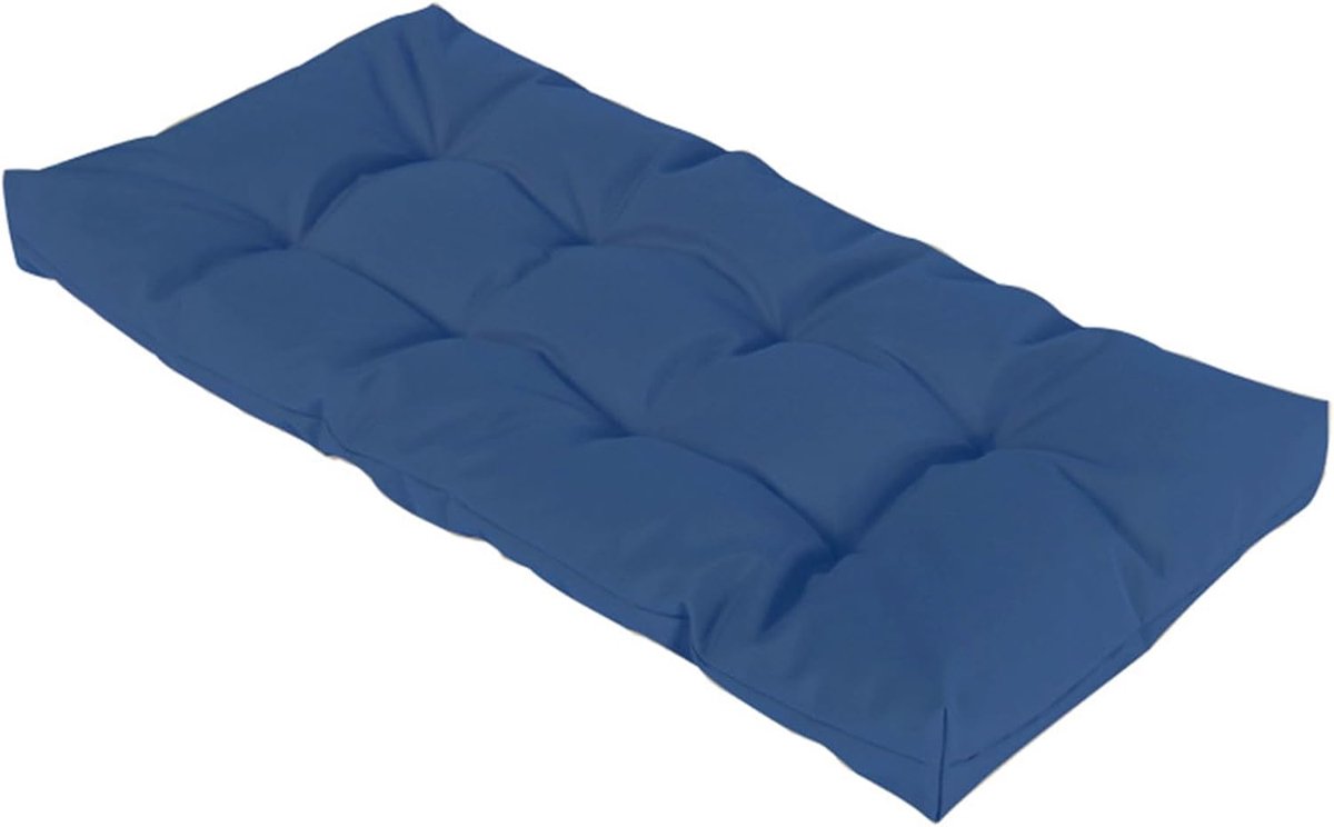 Generisch 8cm Polster Für Gartenmöbel Bank, Bankauflage Outdoor Sitzkissen Bank Innen Wetterfest, Rutschfestes Sitzpolster Outdoor Bank Bankkissen Polsterauflage Sitzauflage,Ocean Blue,180x50x8cm