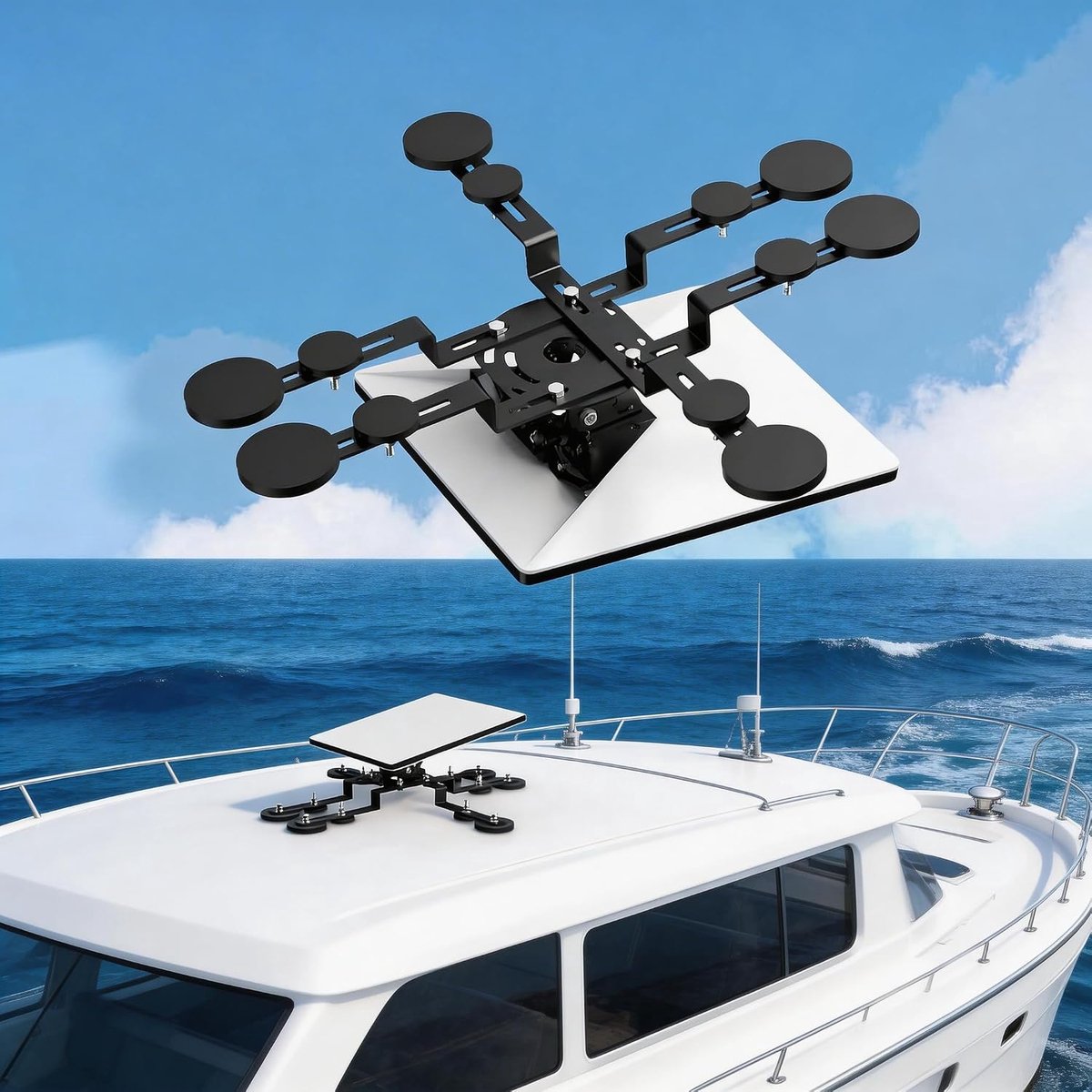 link Mini Magnetische dakhouder 60° horizontale rotatie met 12 magnetische sokkels voor Star link mini-antenne installatieset