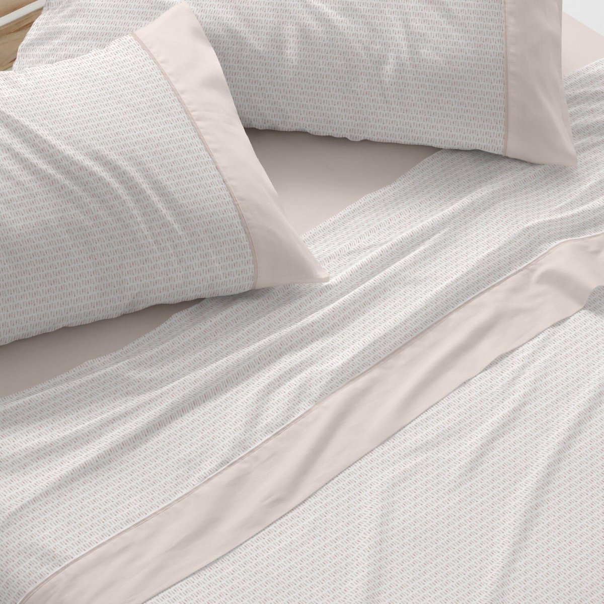 Blanco Beddengoedset, 135 cm breed bed (+ beschikbare maten), design 541, zandkleur (135 x 190/200 cm)
