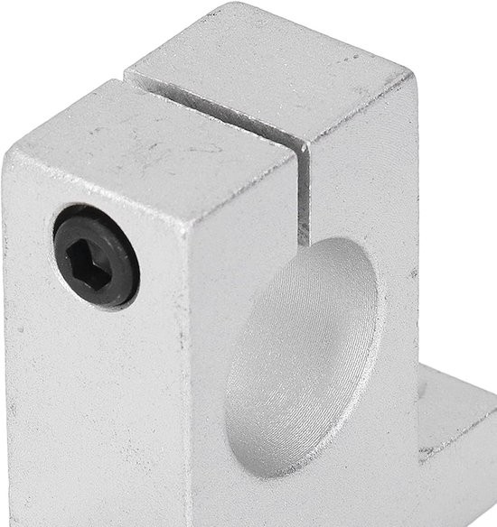 4-delige set verticale aluminium klemmen voor lineaire rail ondersteuning van 25mm stangen, ideaal voor lineaire beweging en precisie toepassingen — afbeelding 4