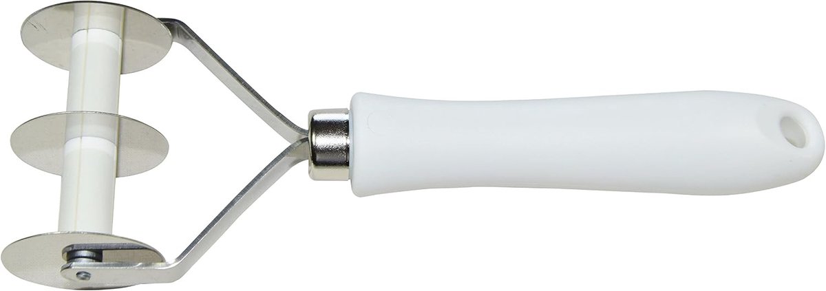 Center Art.315 Cutter glad 2 wegen, roestvrij staal, wit