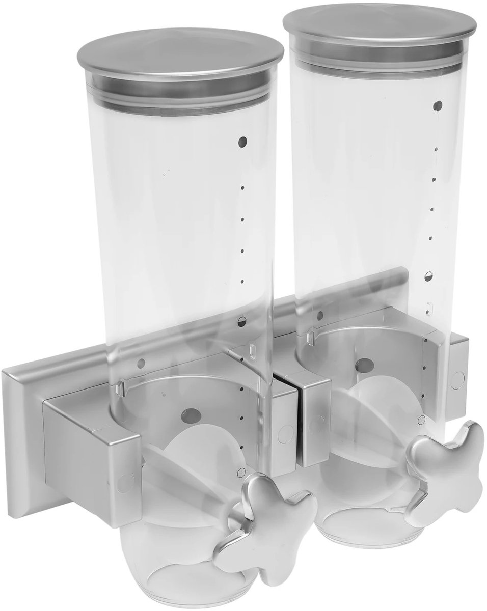 Marqs Keukendispenser - Keuken Organizers - Dispenser - 2 stuks - Voor rijst, granen en koffiebonen - 3L - 29 x 15 x30 cm