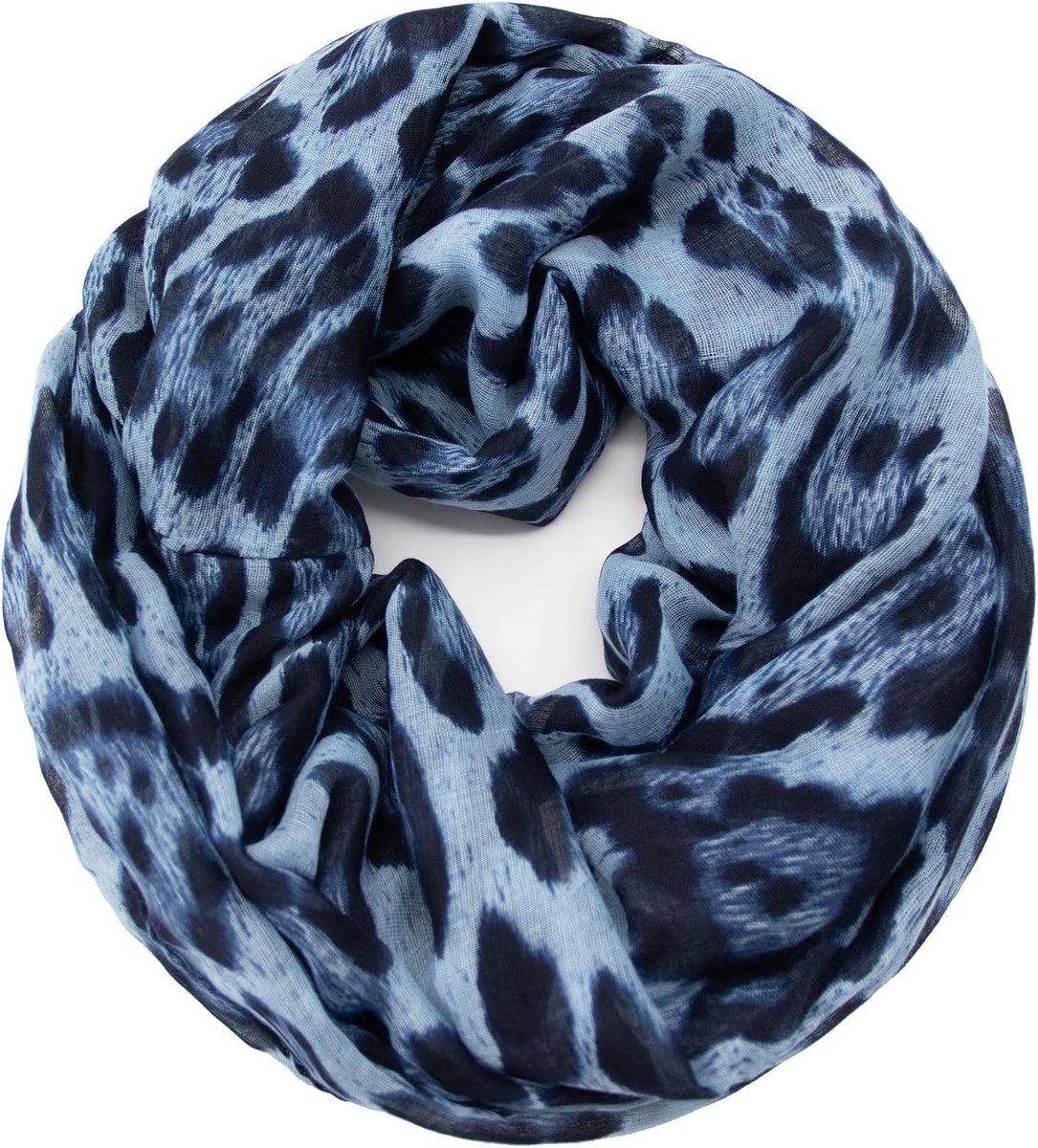 Leo patroon XXL colsjaal rond loopsjaal dames luipaard sjaal meisjes dierenprint doek