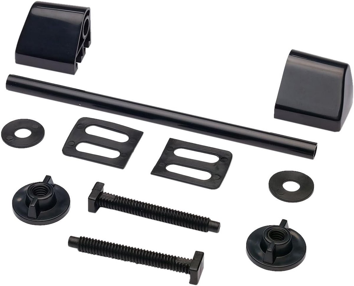 Hardware BH02036 toiletbeslag zitset, zwart, wit
