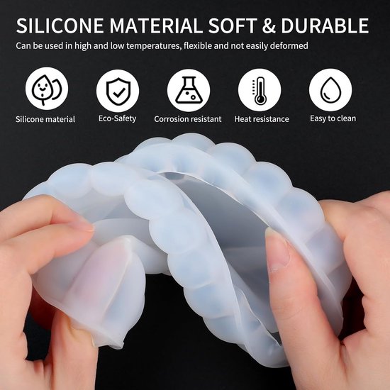 Mallen epoxyhars siliconen mallen bubble coaster mallen inclusief hart wolk boog vorm epoxyhars gietmallen voor asbakken bloemen conservering DIY maken kunst kaarsen insect specimen — afbeelding 4