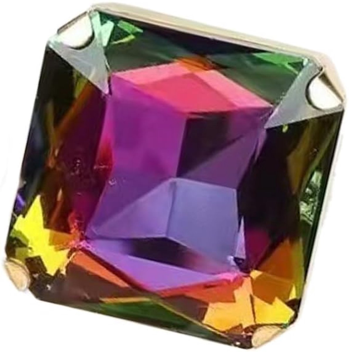 Dailygoods- Vingerring Geometrisch - Verstelbaar - Kristal - Sieraden voor Vrouwen - Hypoallergeen - Perfecte Accessoire voor Cadeau - Sieraad