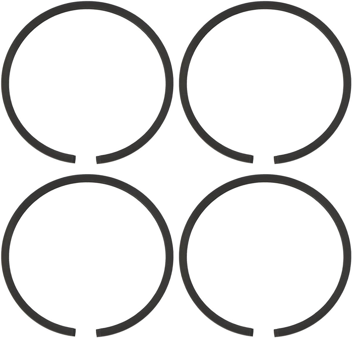 Store Set van 4 kettingzaag zuigerveerkit 60 mm x 1,5 mm zuigerveer compatibel met Stihl 084 088 MS880 MS 880 benzine kettingzaag