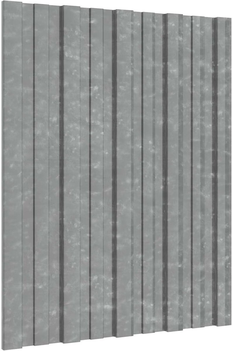36 stuks, van verzinkt staal, 60 x 45 cm, zilver, robuuste dakplaten voor tuinhuis en schuilplaats