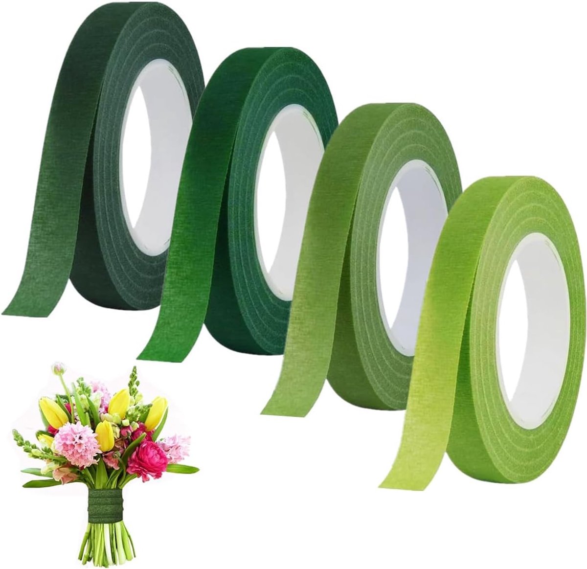 Plakband Crêpe 12 mm - 4 rollen - Dailygoods