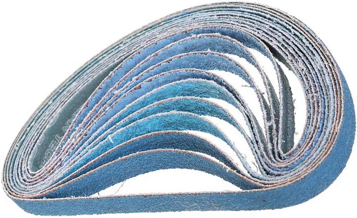 Power Tool Sander Schuurriemen Metaal Slijpen Riemen voor Power Tool Sander - Pack van 10 stuks 80Grits Blauw