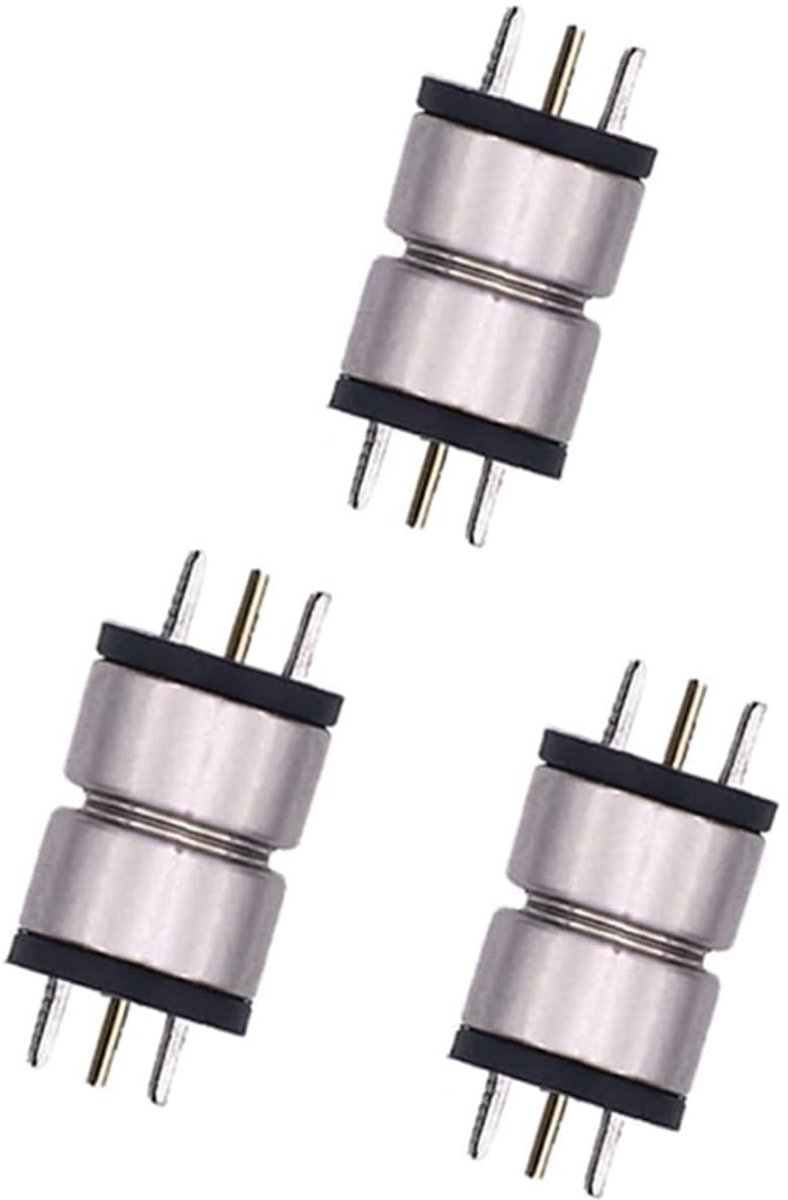 6 stuks magnetische led-lichtconnectoren, 3 mannelijk + 3 vrouwelijk, 10 mm magneetkabeladapter, 2-pins magneetkabel, magnetische led-lichtstroom, stopcontact, schakelaar, aansluitaccessoires (10 mm)
