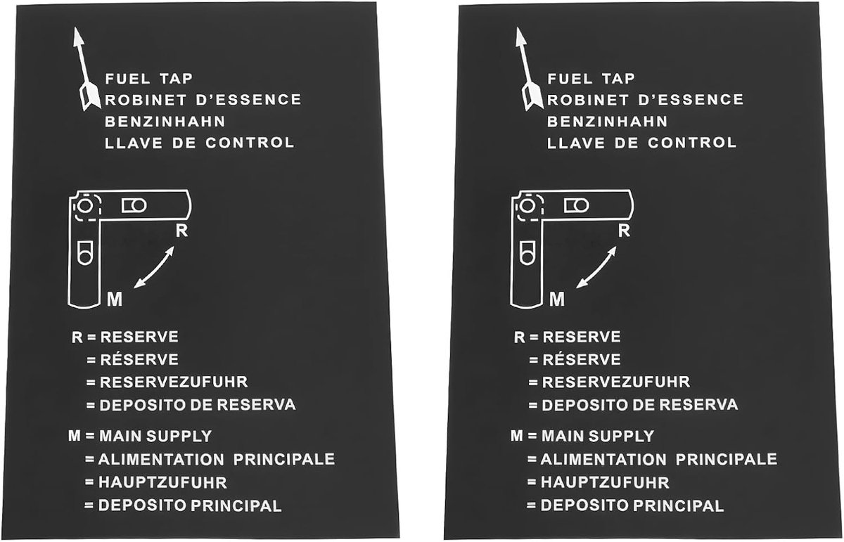 Dailygoods- Instructies Sticker 150x100mm - Zelfklevende Sticker - Compatibel met Triumph Herald/Vitesse - Weerbestendig - Eenvoudige toepassing - Dui