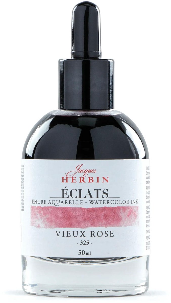 Jacques Herbin Éclats – Aquarel Inkt – Vloeibare Aquarelverf – Oud Roze – 325 – 50 ml