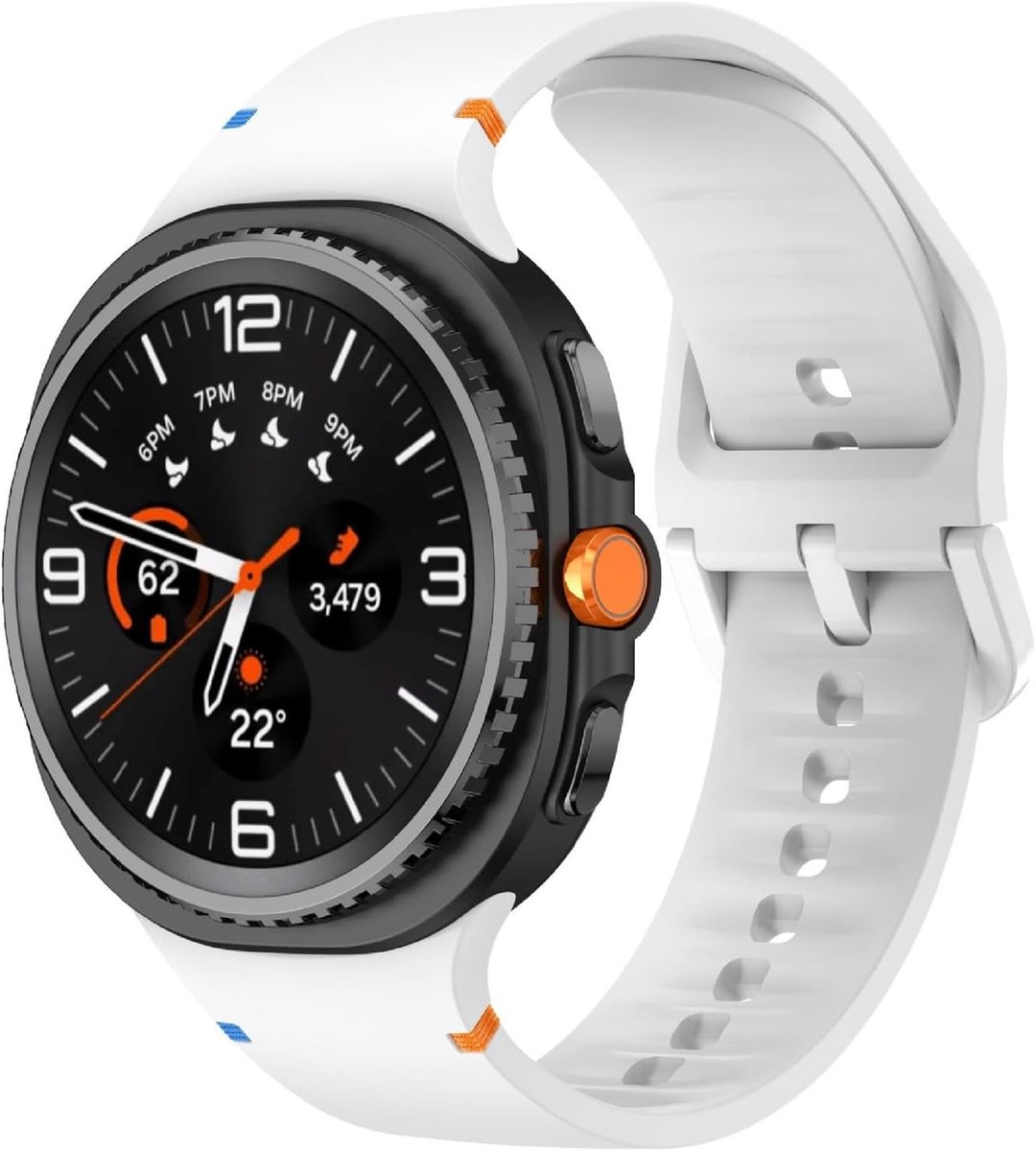 Dailygoods - Zachte Siliconen Horlogeband voor Smartwatch 40/44 mm, Ademend en Slijtvast