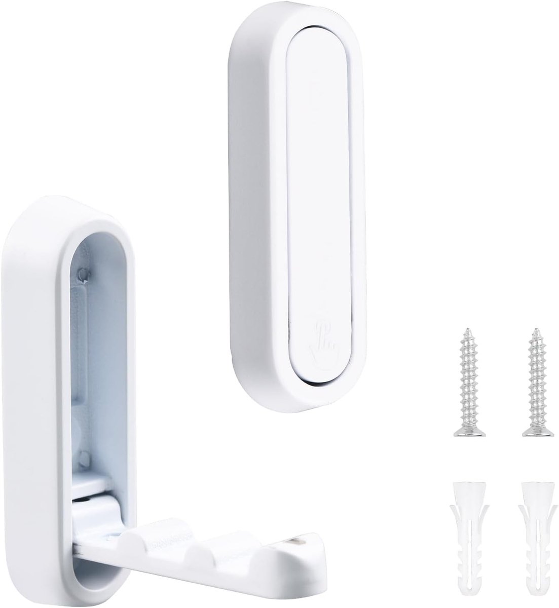 Dailygoods- Wandhaak Opvouwbaar - Zinklegering Antislip - Ruimtebesparend - Corrosiebestendig - Intrekbare Steunhaken - Organiseer Handdoeken - Haak