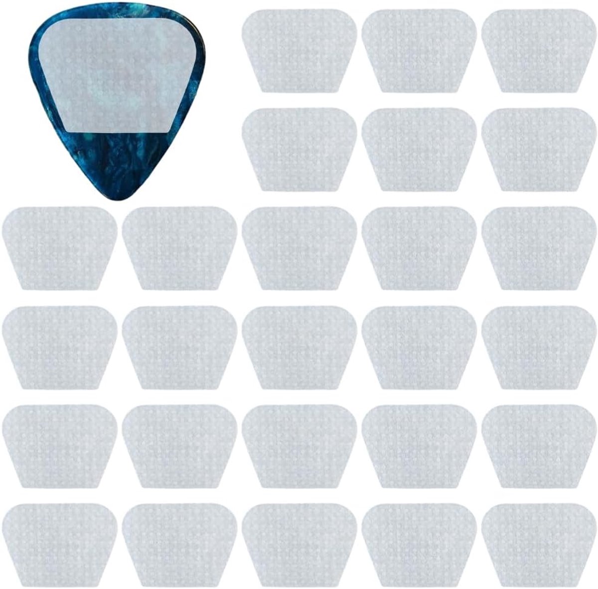 Dailygoods - 32 Stuks Gitaarplectrums met Siliconen Handvatten voor Stevige Grip