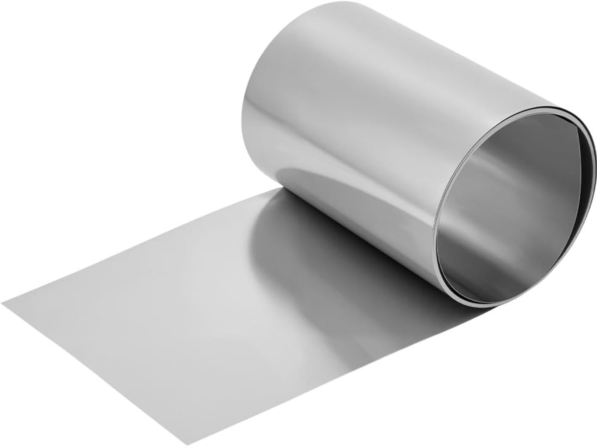 Dailygoods- Folierol 304 Roestvrij Staal - Folierollen voor Vacumeermachine - Knipperrol - Metalen Strips - Duurzaam - Corrosiebestendig 0,1 mm x 100