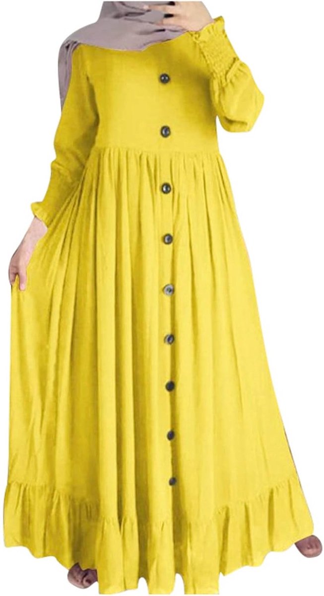 Abaya Abaya moslim kleding jurk islamitische kaftan maxi-jurk Dubai Jalabiya borduurwerk Ramadan cadeau-idee A9