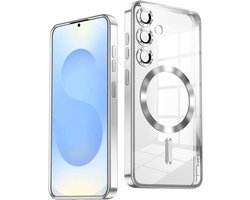 Hoesje Geschikt voor Samsung Galaxy S26 FE / S25 FE hoesje backcover Zliver – Geschikt voor Magsafe Lens beschermer – Transparant