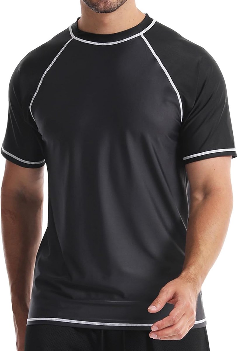 Rash Vest Watersport Rash Guards Zwemmen Shirts Zonbescherming Surfen T-Shirt Running Sport Top Sneldrogend Korte Mouw