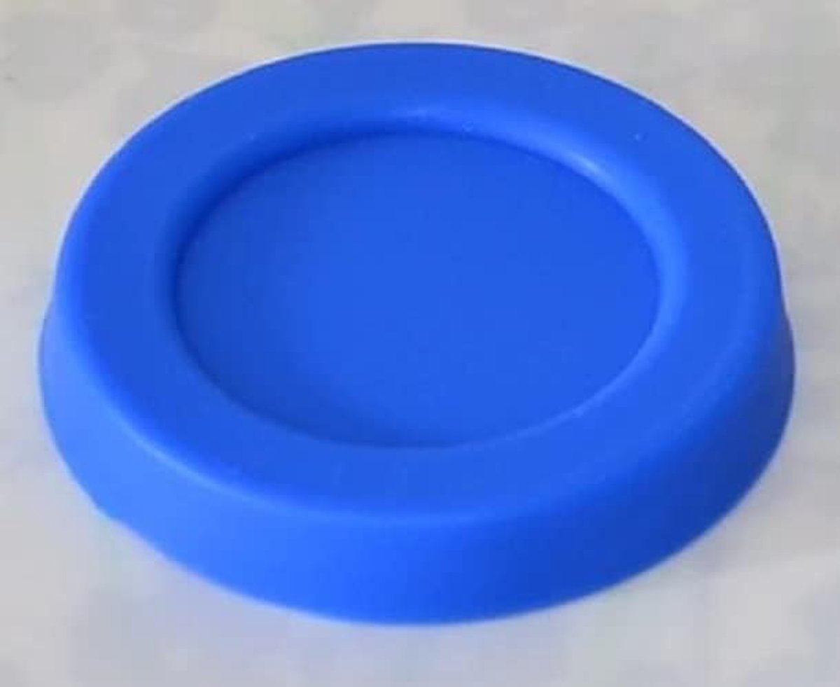Deksels voor blikjes - Siliconen - 2 stuks - frisdrank - bier (Blauw)