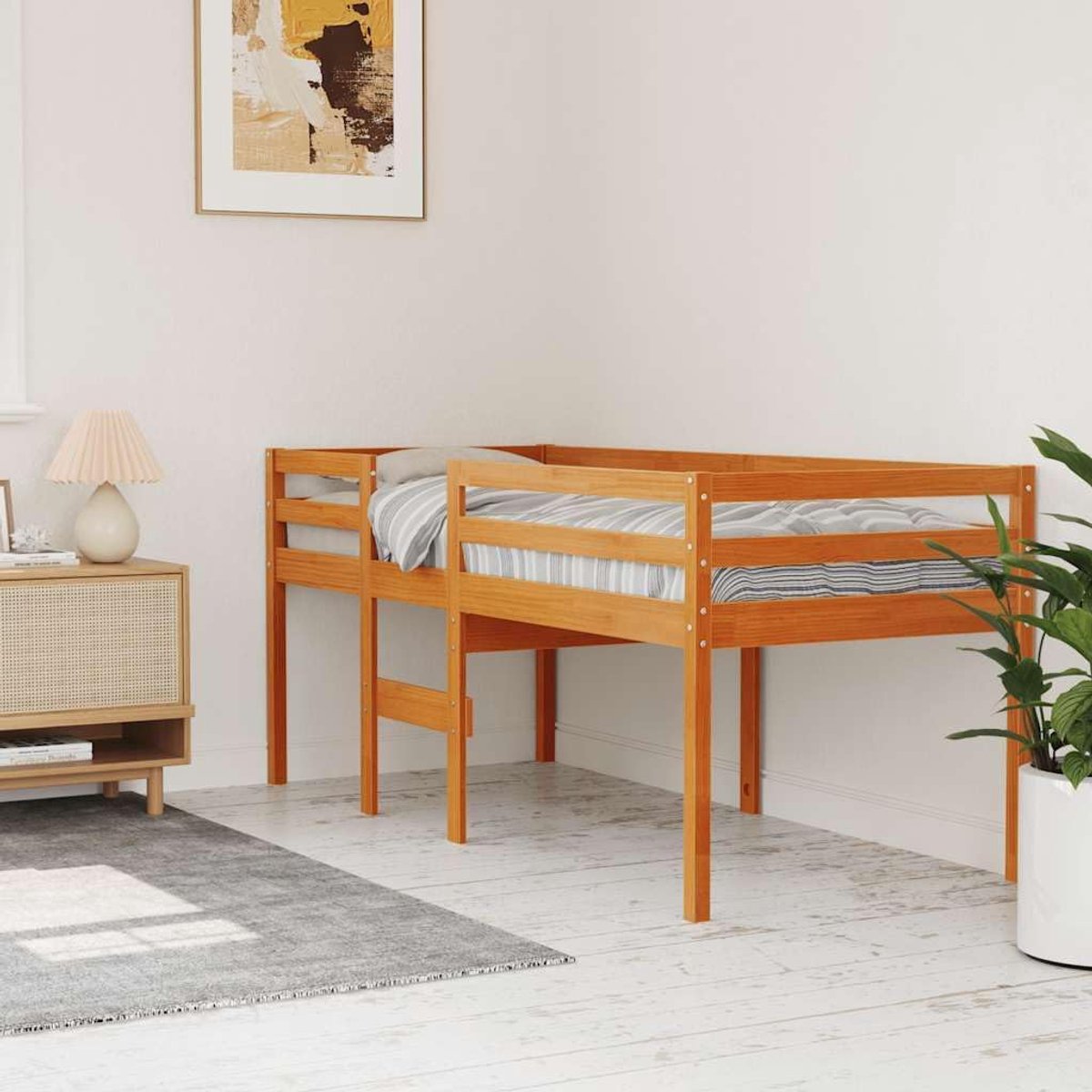 Grenenhout Moderne speelhoek 80x200 cm Bruin