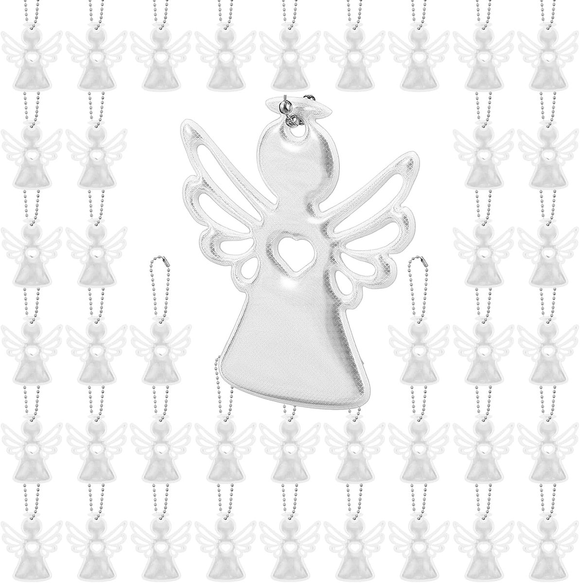 Beschermengel sleutelhanger hanger beschermengel geschenken kinderen reflector hanger reflecterende veiligheidsetiketten voor rugzakken cadeautje cadeautje