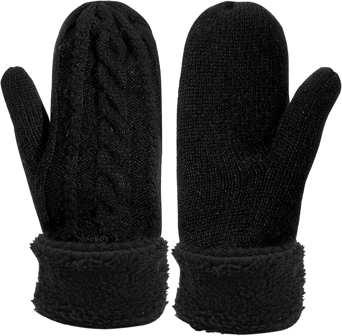 Handschoenen dames winter warme wanten winter, dames vingerloze handschoenen, warme dikke handschoenen, gebreide handschoenen kerstcadeau voor dames kinderen vrouwen