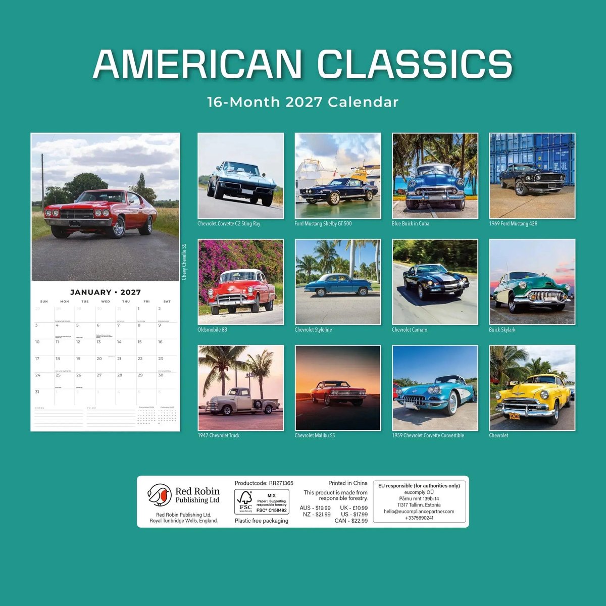 American Classics Kalender 2027