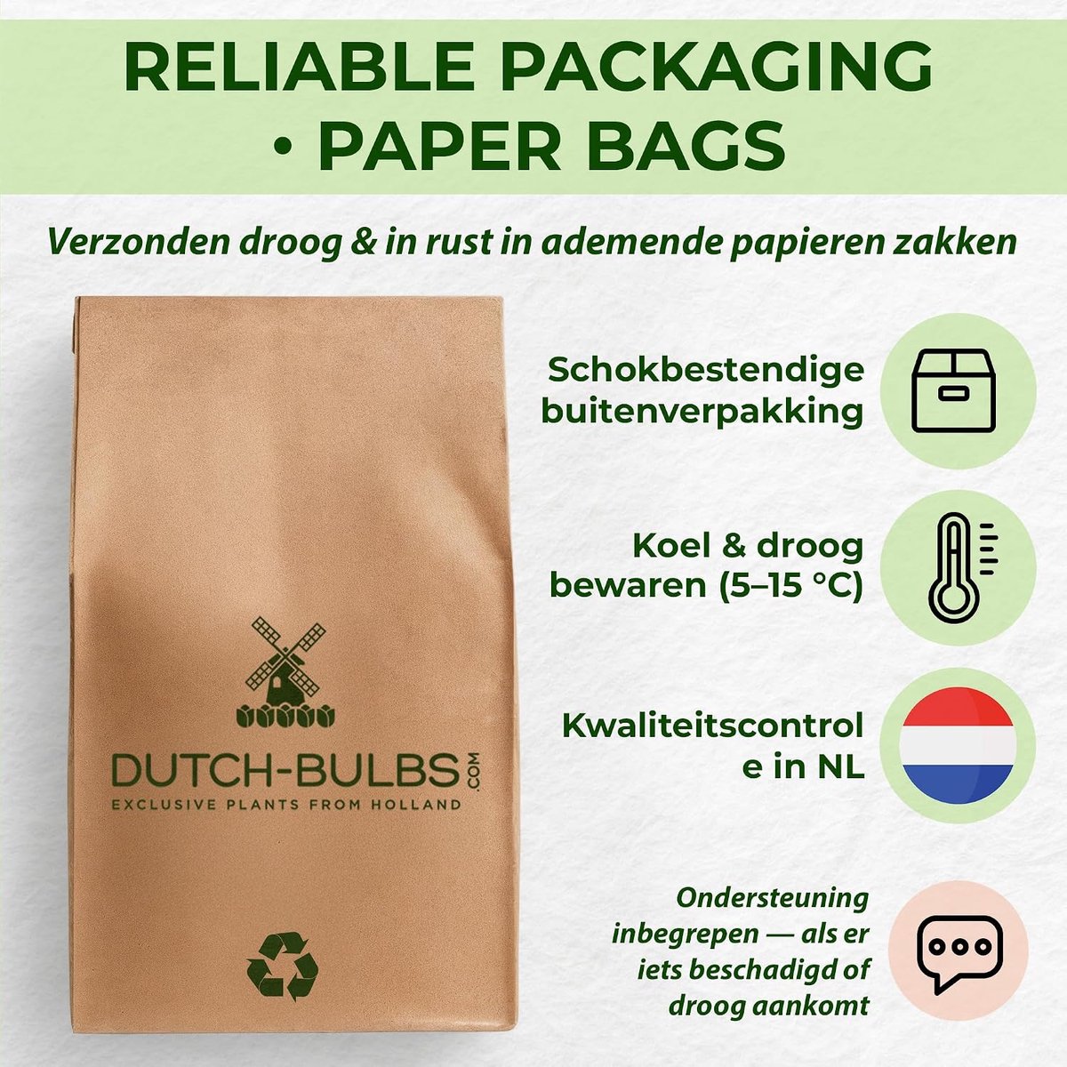 bollen verzameling (50 stuks), mix van 5 kleuren