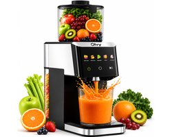 Olvy Slowjuicer - 1500ml Sapcentrifuge met Pulpcontainer - voor Groenten en Fruit - Ijsmachine -…
