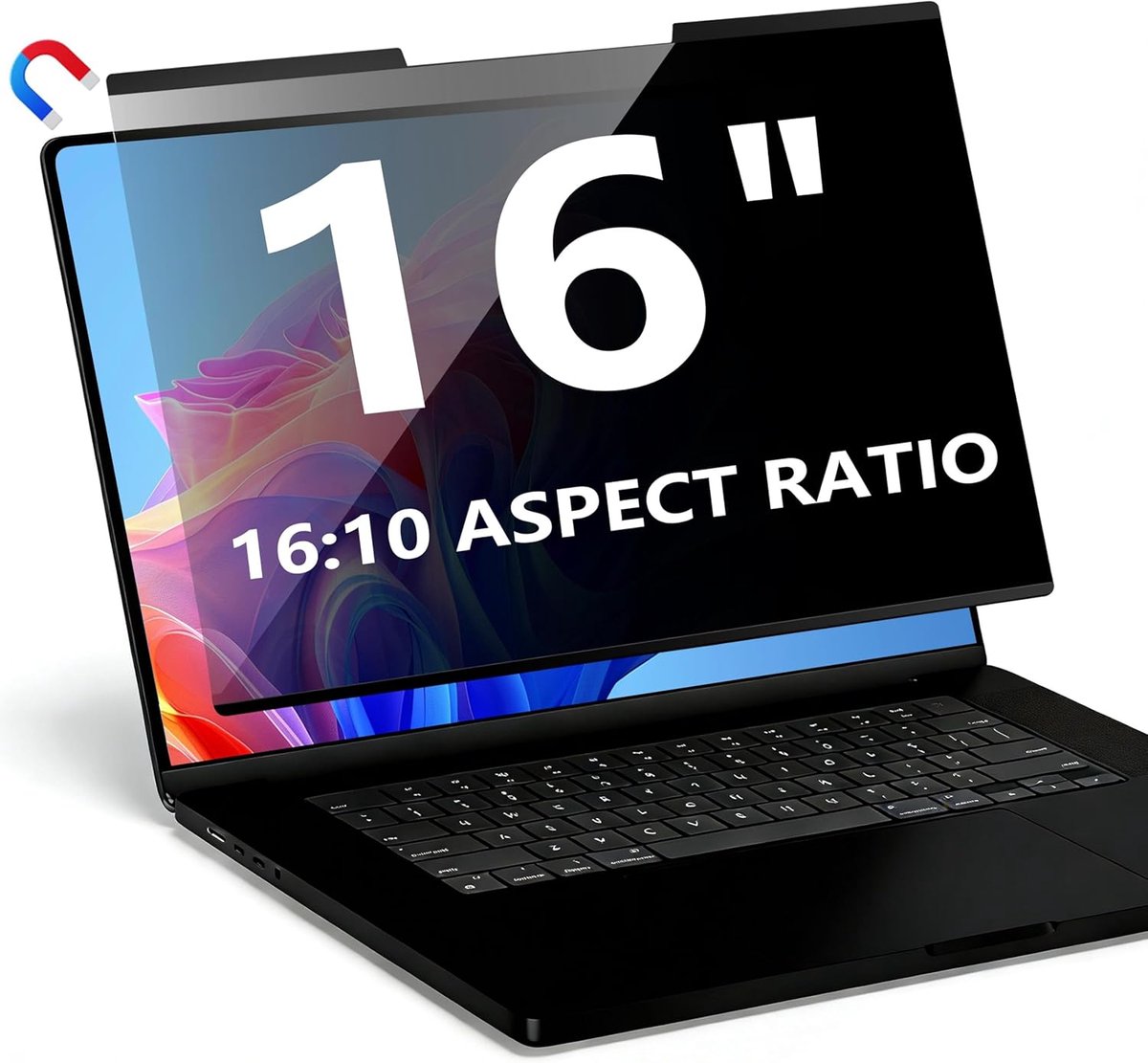 Privacyscherm Voor Laptop 16 Inch 16:10,Verwijderbaar Computerprivacyfilterschild En Anti-Verblinding Blauw Licht Schermbeschermer,Compatibel Met Hp Dell Acer Asus Samsung Lenovo Thinkpad