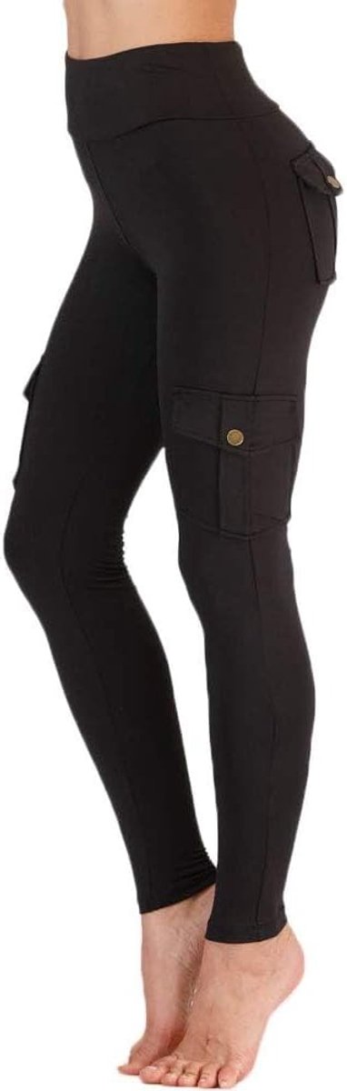 Sportlegging voor dames, hoge taille, zakken, elastisch, joggen, hardlopen, gym, fitness, yoga, vrijetijdsbroek