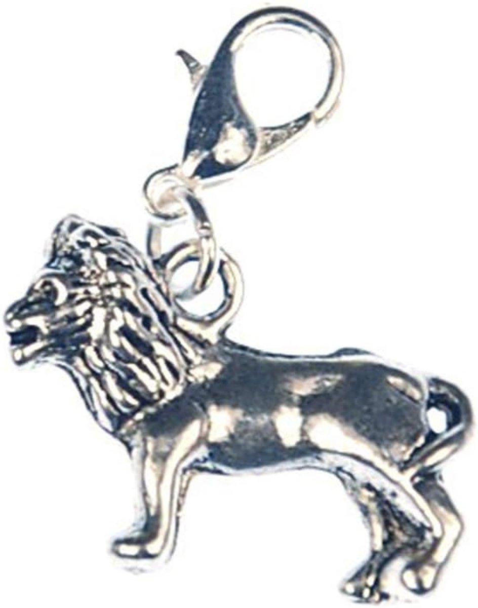 Leeuw Leeuw Afrika Charm zilver sterrenbeeld Leo verzilverd