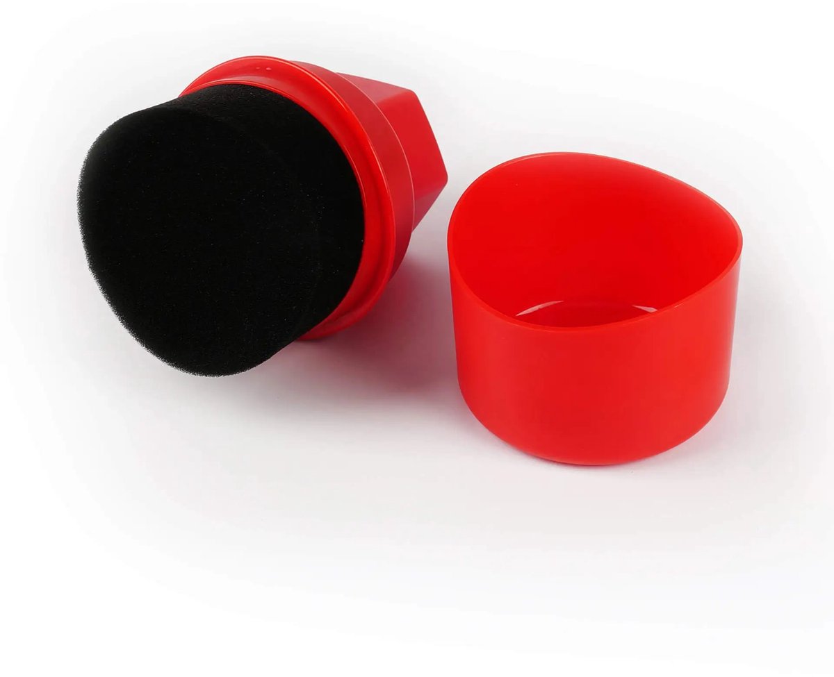 Maxshine 9011021 foam applicator met deksel - wax en dressing