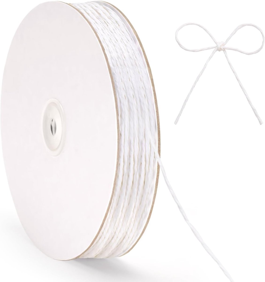 100m Witte Raffia Papieren Touw: 2mm voor Haken, Cadeauverpakking, Bruiloft en Feestdecoratie