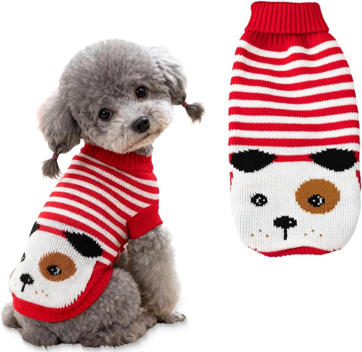 klein formaat, warme zachte trui voor kleine honden, kleding voor honden in de winter (M)