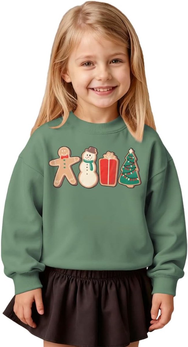 C&M WODRO Kersttrui voor kinderen, kerstmotief, sweatshirt, babyoutfits voor jongens en meisjes, Kerstmis, babykleding, warme wintertrui met lange mouwen, festivaltrui, uniseks kinderkleding