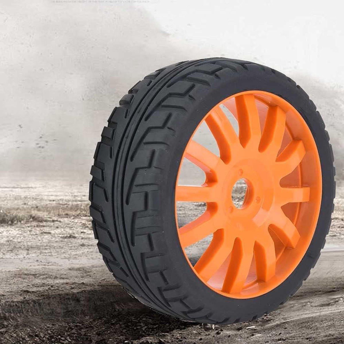 Hub Banden Rubber Banden voor 17mm Hex 1/8 Op road Racing RC Auto Accessoire voor HSP HPI Racing Auto Speelgoed(Oranje), 1/8 RC Auto Wiel,