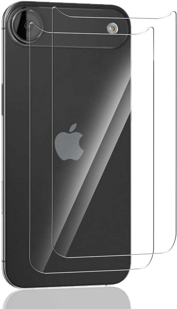 2 stuks gehard glas voor iPhone Air bescherming achter, hardheid 9H / zonder luchtbellen, beschermfolie achterkant voor iPhone Air - High Definition gehard glas