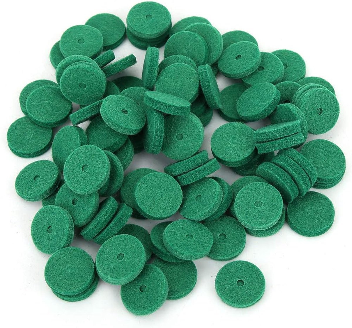 90 Stuks Piano Vilten Sluitringen, 22mm Piano Vilten Pads Piano Leveling Key Washers Balance Rail Ponsen Toetsenbord Balance Washers Reparatie Onderdelen, Groen
