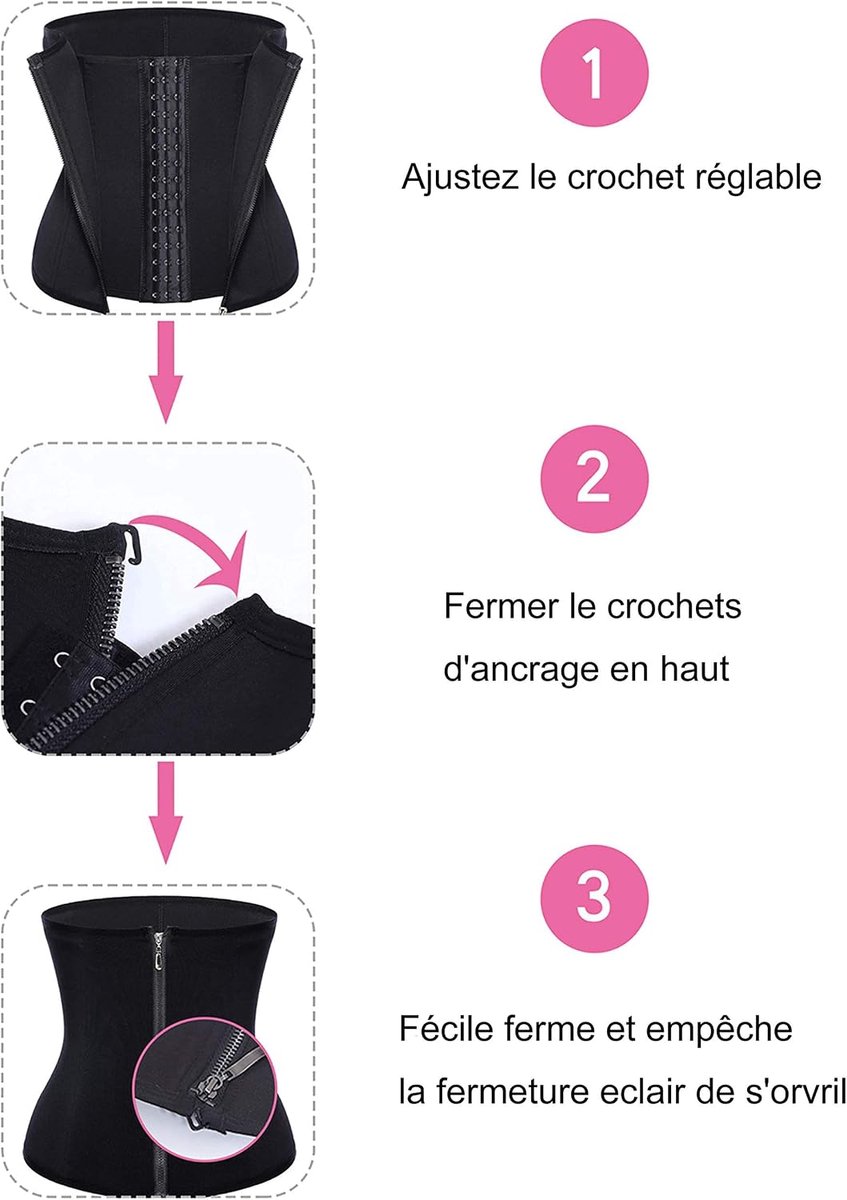 Slankheidsgordel voor dames, korset, taille, figuurvormende body voor platte buik, shapewear