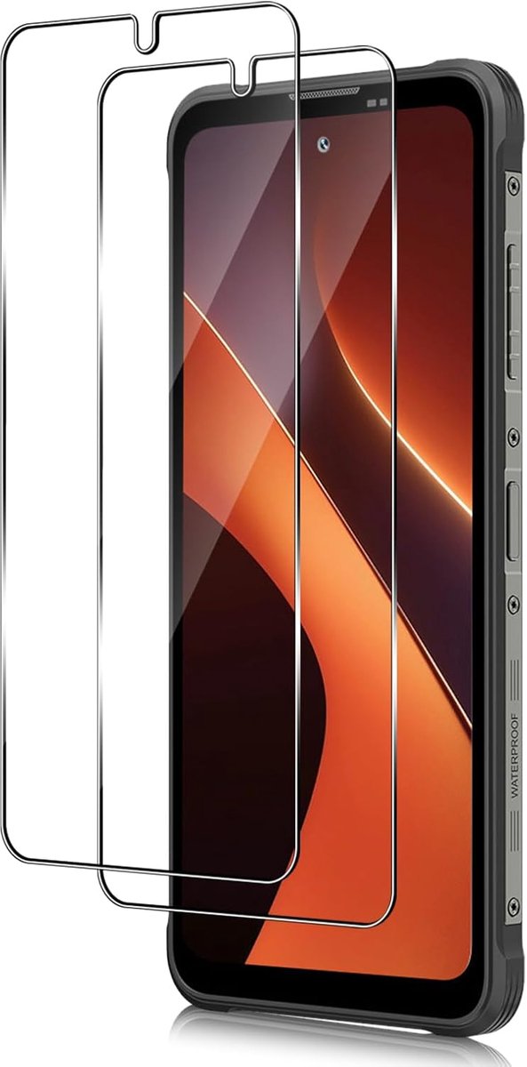 Beschermfolie voor Blackview Fort 200 voor pantserglas, 9H hardheid displaybeschermfolie [2 stuks], 0,33 mm ultra-heldere folie, krasbestendig, anti-luchtbellen, displaybescherming