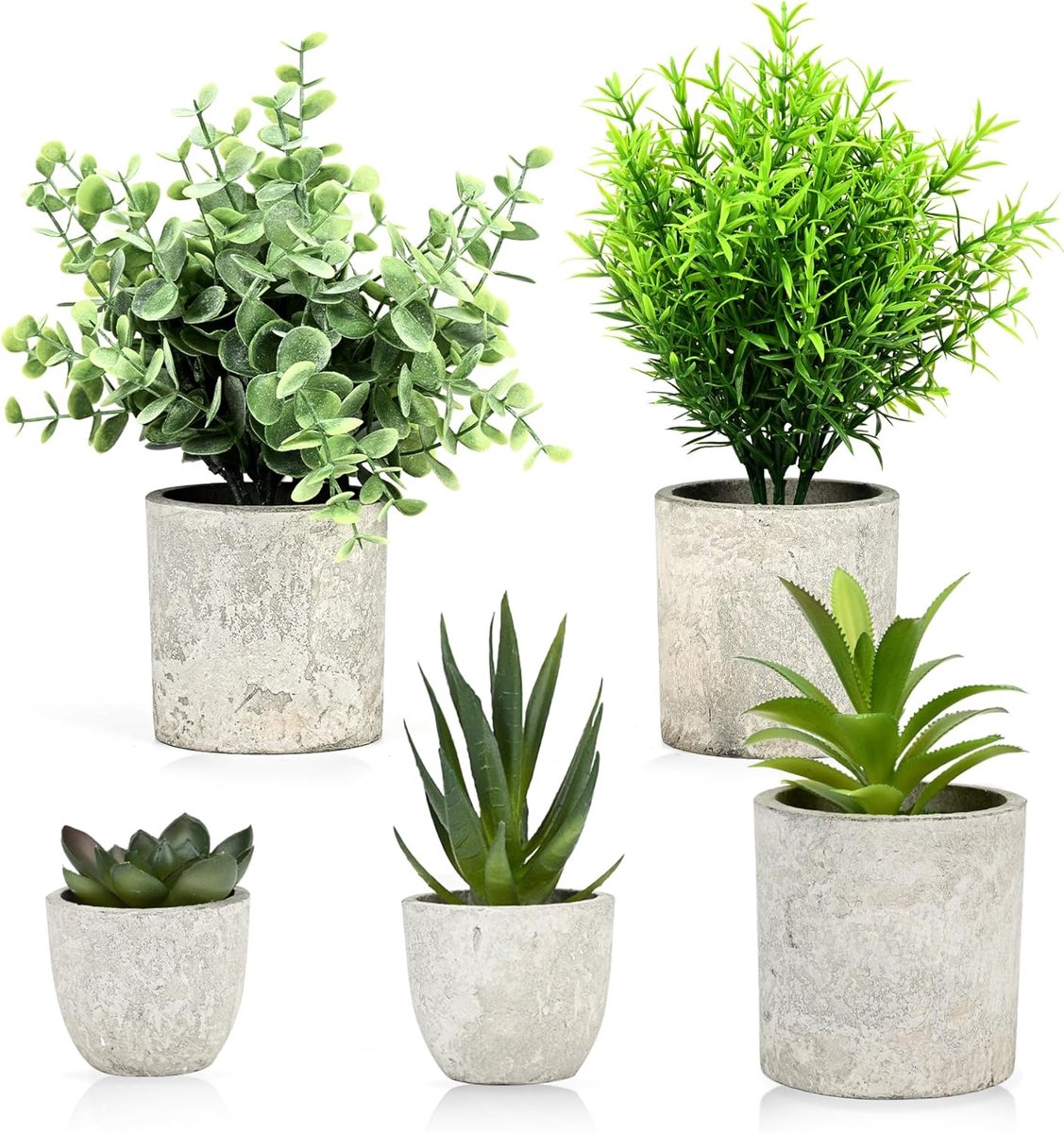 Kunstplanten als echt, mini-kunstplanten voor slaapkamer, kantoordecoratie, badkamer, vensterbank, woonkamer, terras, nepplanten zonder verzorging