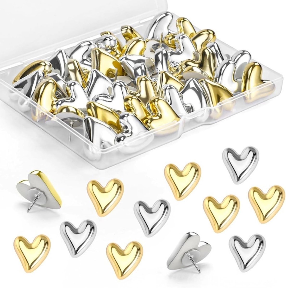 Pushpinnen, 30 stuks schattige duimspijkers en pushpins voor prikbord, kurkbord, wandkast, knutselen, voor kantoor, klaslokaal, school, thuis