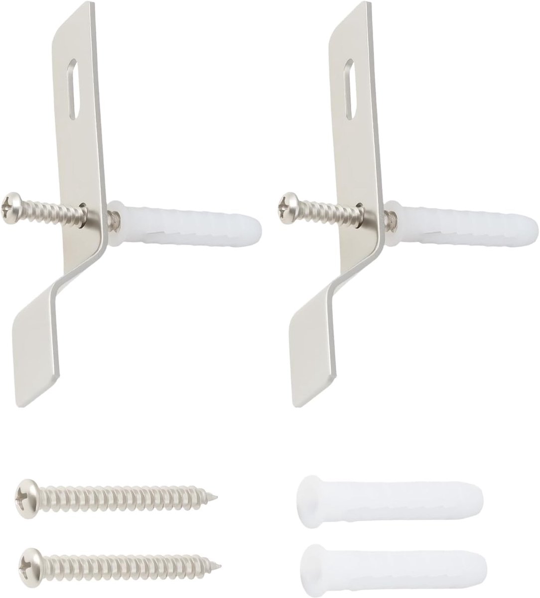 2 stks Wandmontage Urinoir Haak Beugel 93 * 20mm voor Toilet Beveiliging Urinoirs