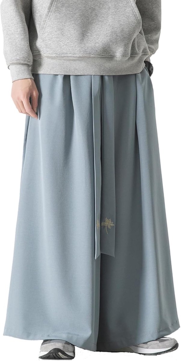 Herenbroek met wijde pijpen en trekkoord Japanse zachte yogabroek Hip Hop Baggy Broek