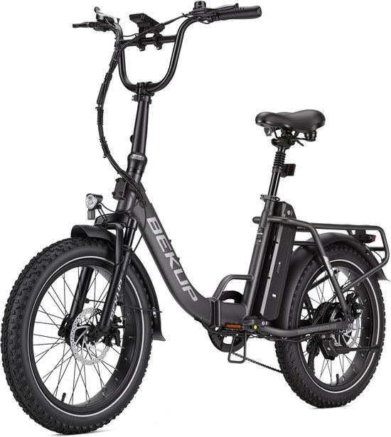 20-inch Elektrische Vouwfiets -48V 15Ah- Actieradius 75km - 25 km/uShimano 7 versnellingen - 60NM - 20 Inch opvouwbare City Commuter E-Bike -Elektrische Stadsfiets–Grijs — afbeelding 3