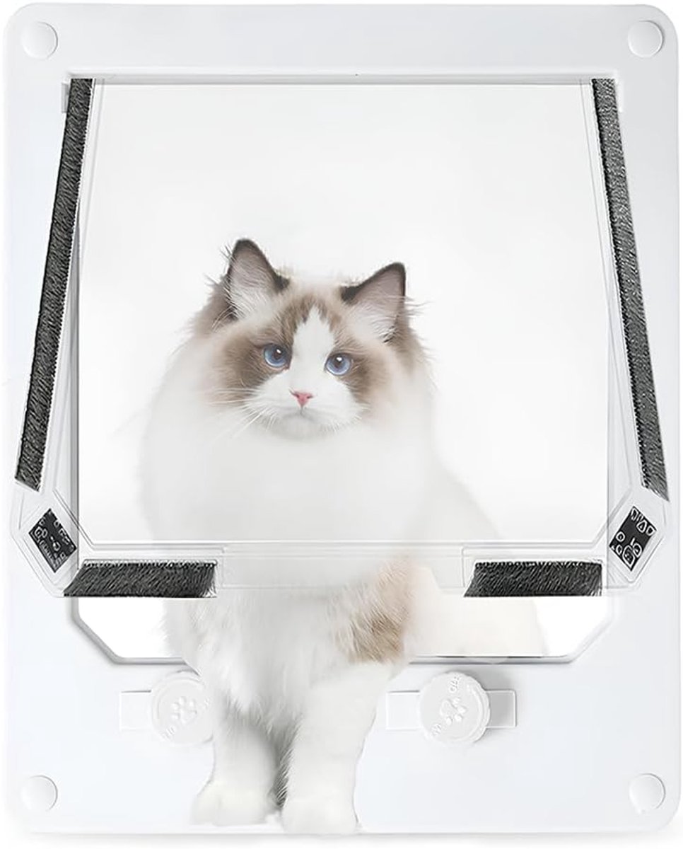 4-weg magneetblok, kattendeur voor honden en katten, 26 x 24 x 5,3 cm